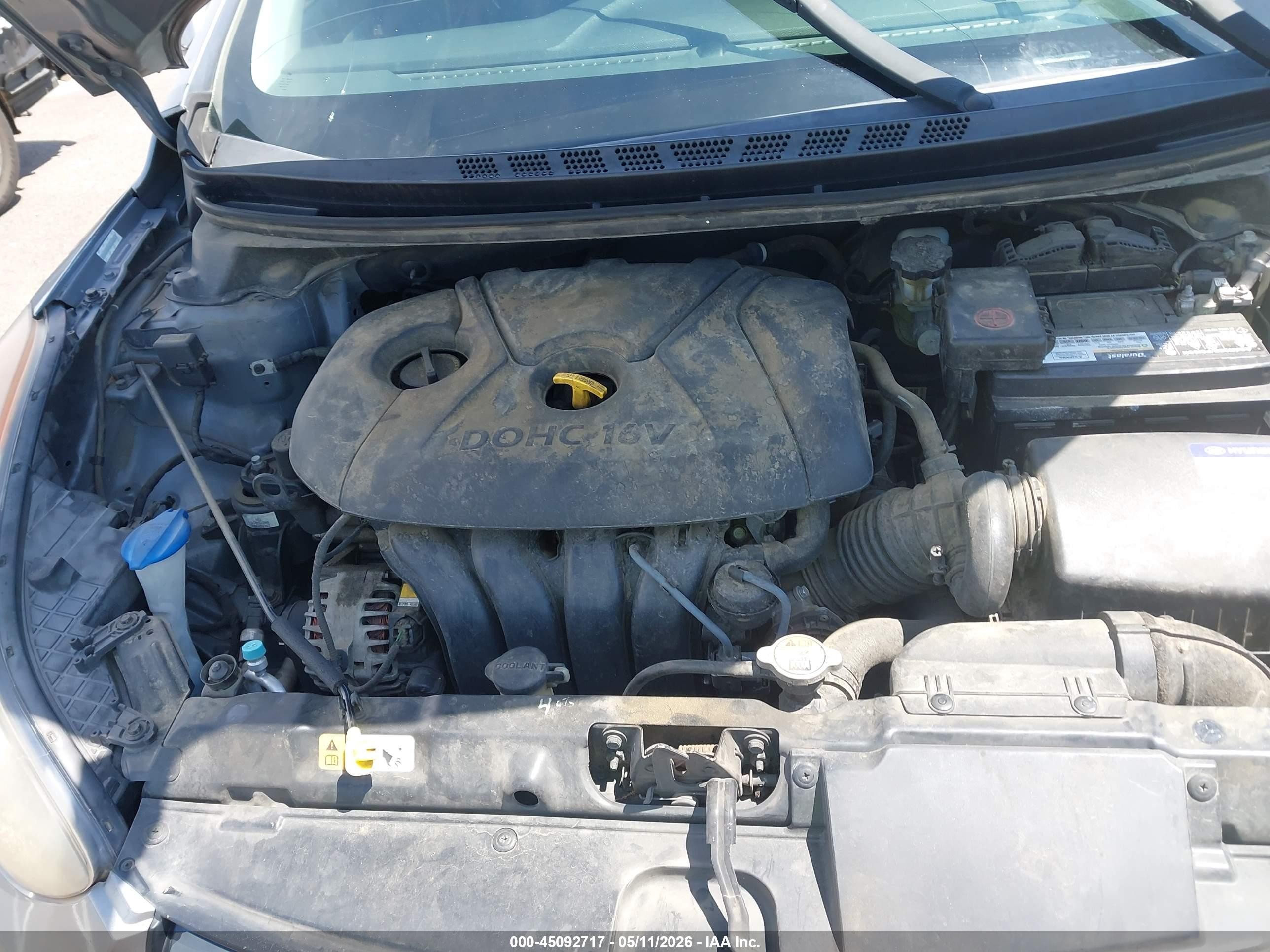 2013 Hyundai Elantra Gls Silver vin: KMHDH4AE3DU954828