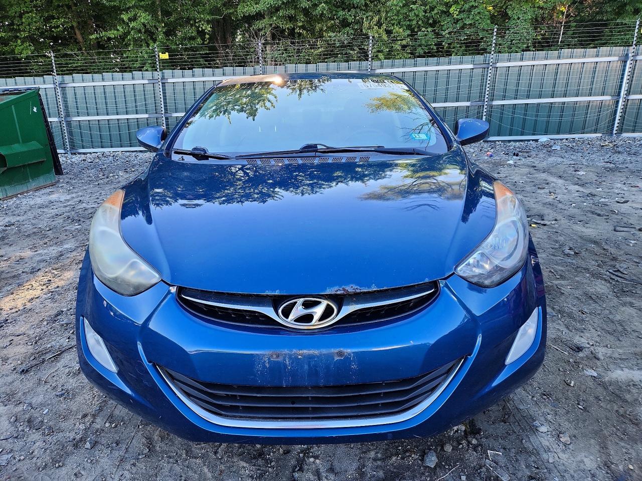 2013 Hyundai Elantra Gls Blue vin: KMHDH4AE3DU968986