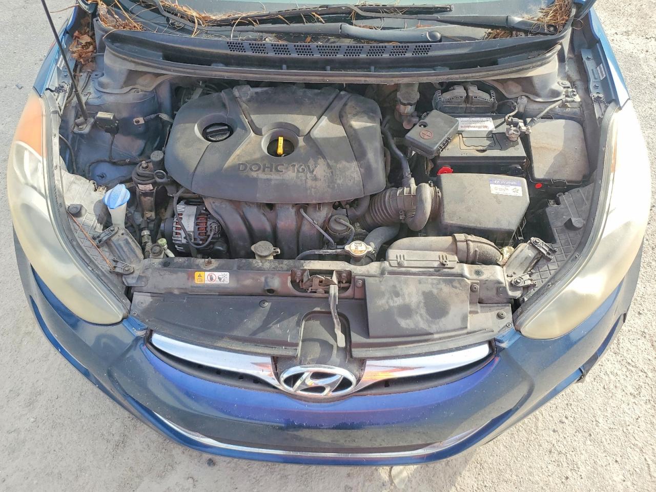 2013 Hyundai Elantra Gls Blue vin: KMHDH4AE3DU998375