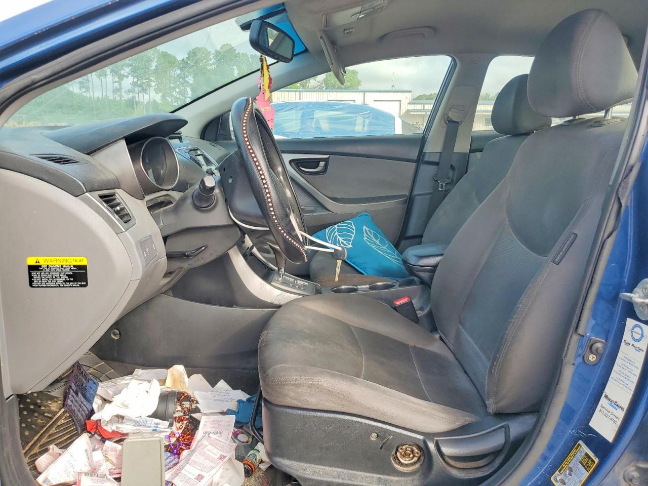 2013 Hyundai Elantra Gls Blue vin: KMHDH4AE3DU998375