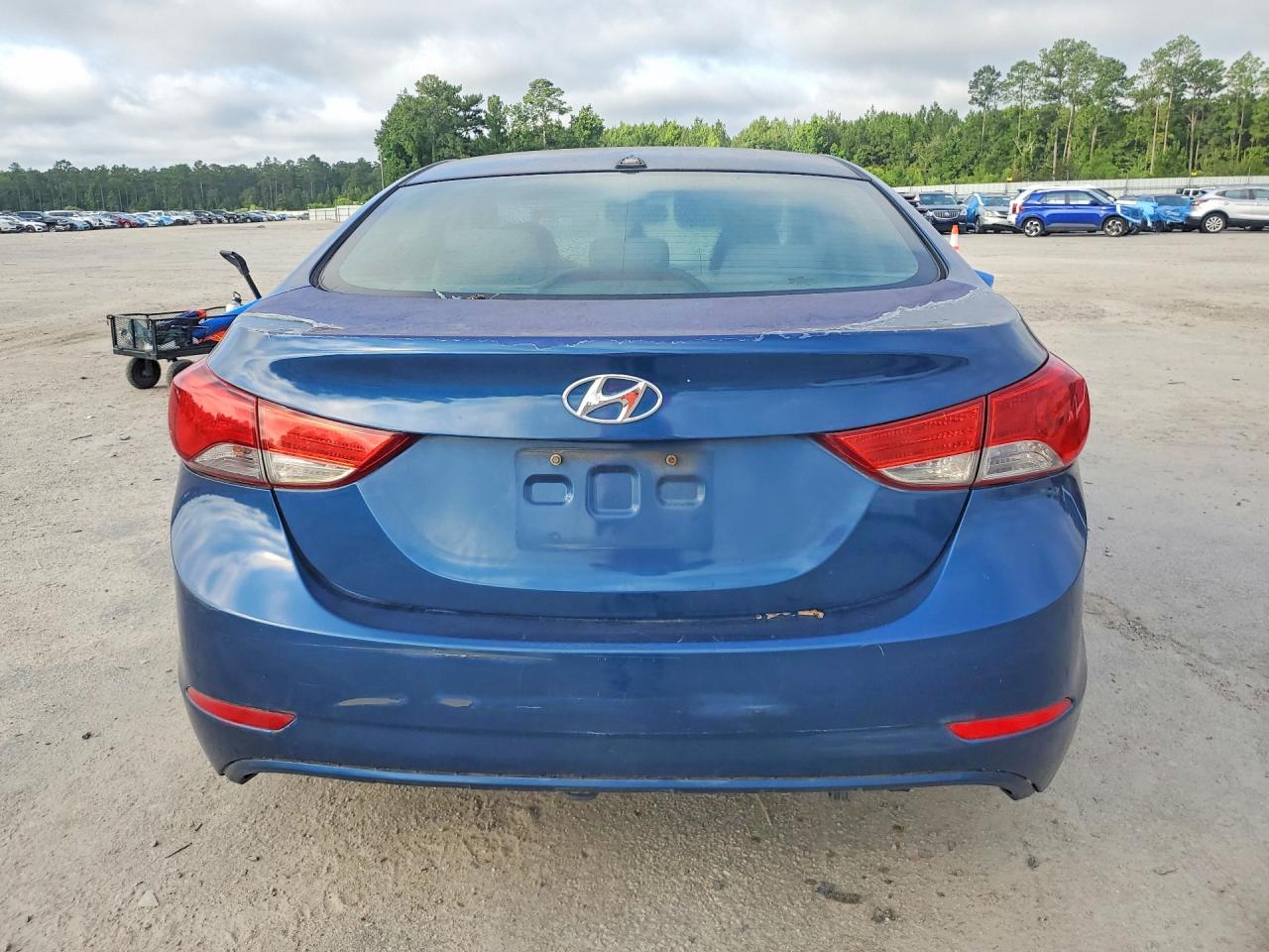 2013 Hyundai Elantra Gls Blue vin: KMHDH4AE3DU998375