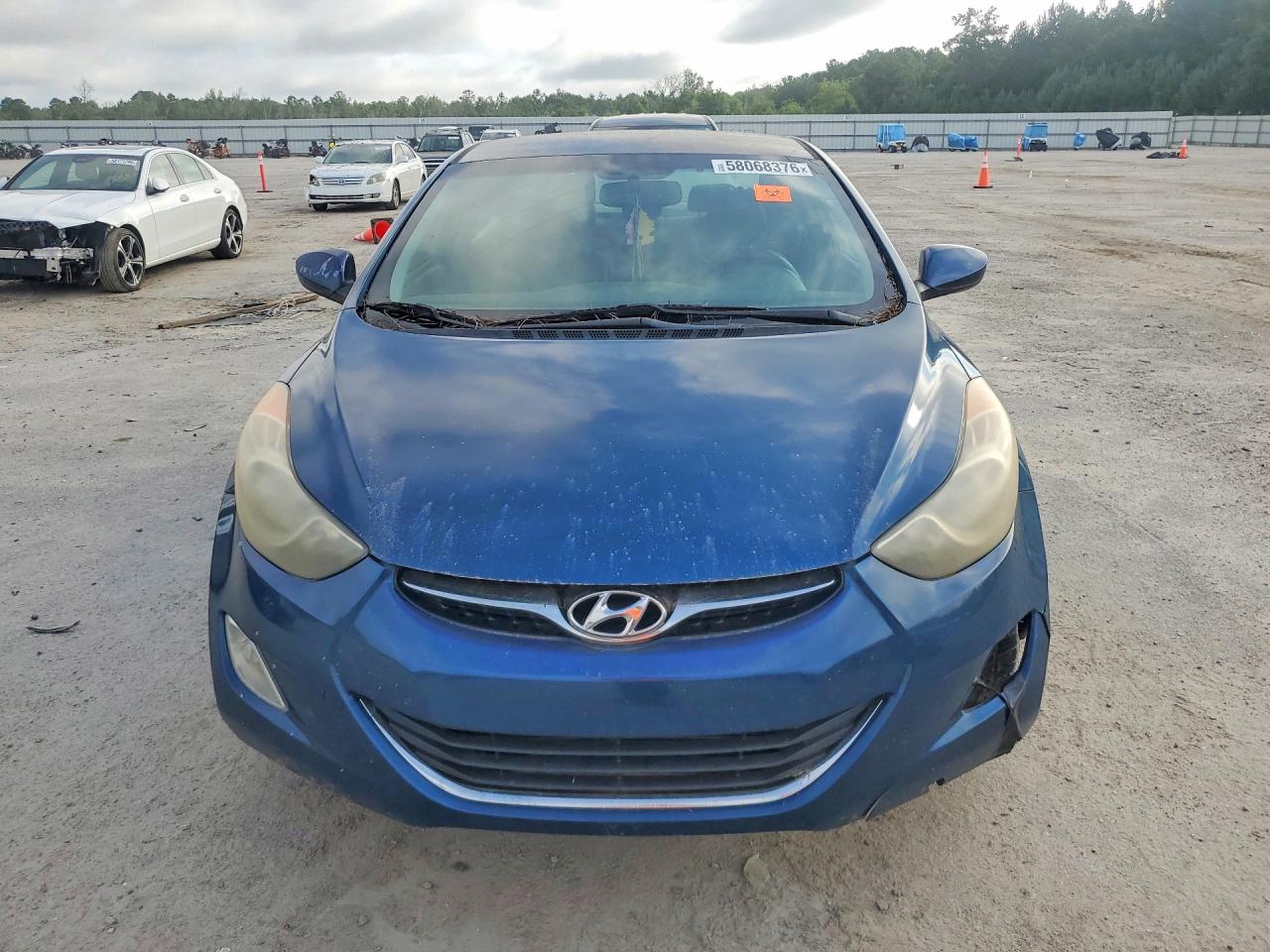 2013 Hyundai Elantra Gls Blue vin: KMHDH4AE3DU998375