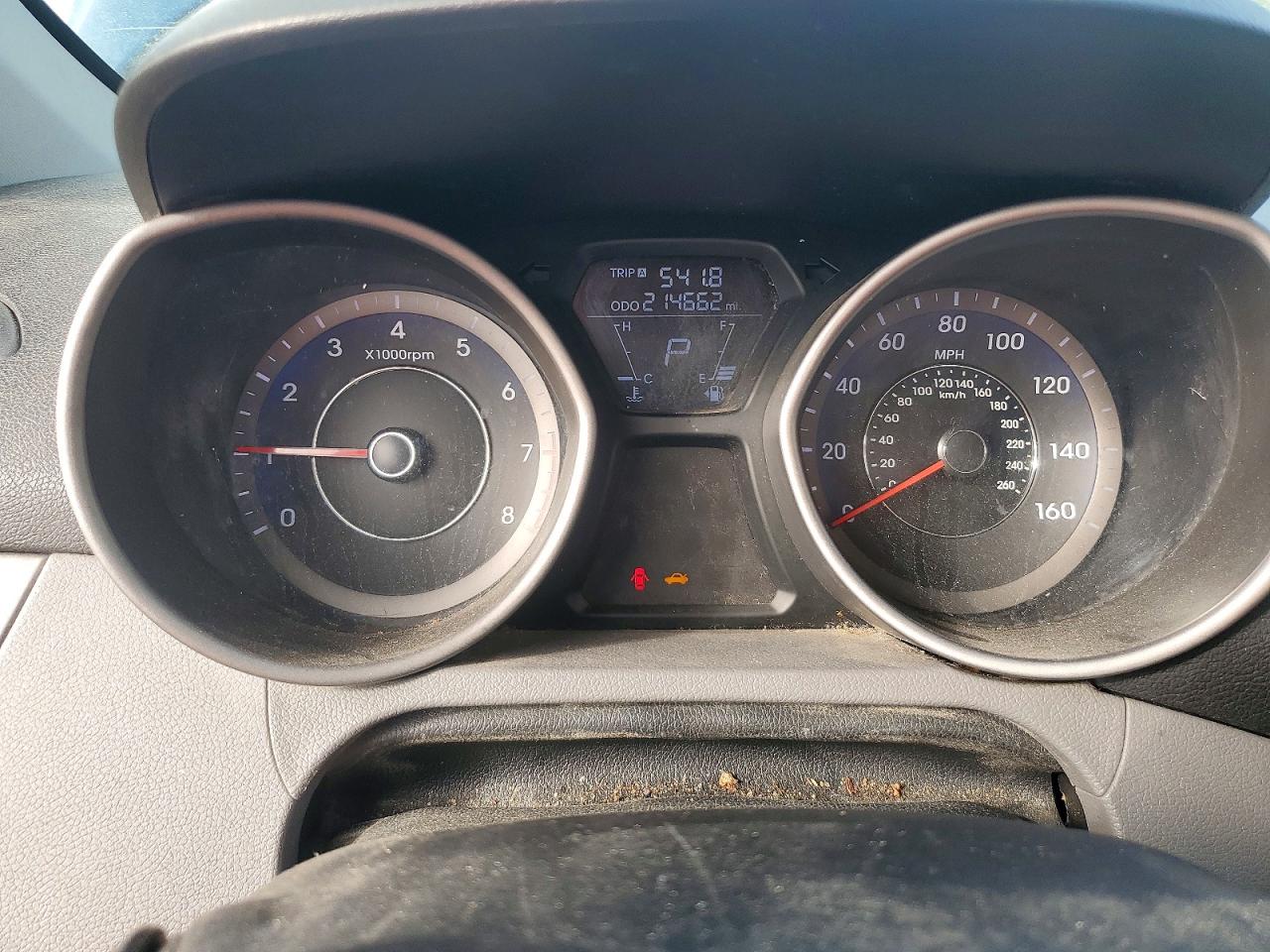 2013 Hyundai Elantra Gls Blue vin: KMHDH4AE3DU998375