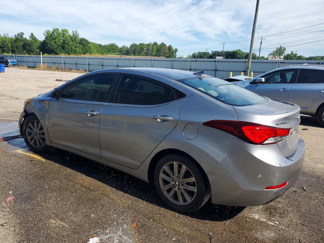 2014 Hyundai Elantra Se Silver vin: KMHDH4AE3EU031234