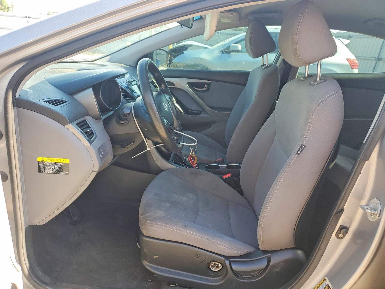 2014 Hyundai Elantra Se Silver vin: KMHDH4AE3EU031234