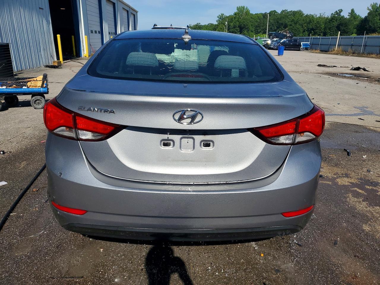 2014 Hyundai Elantra Se Silver vin: KMHDH4AE3EU031234
