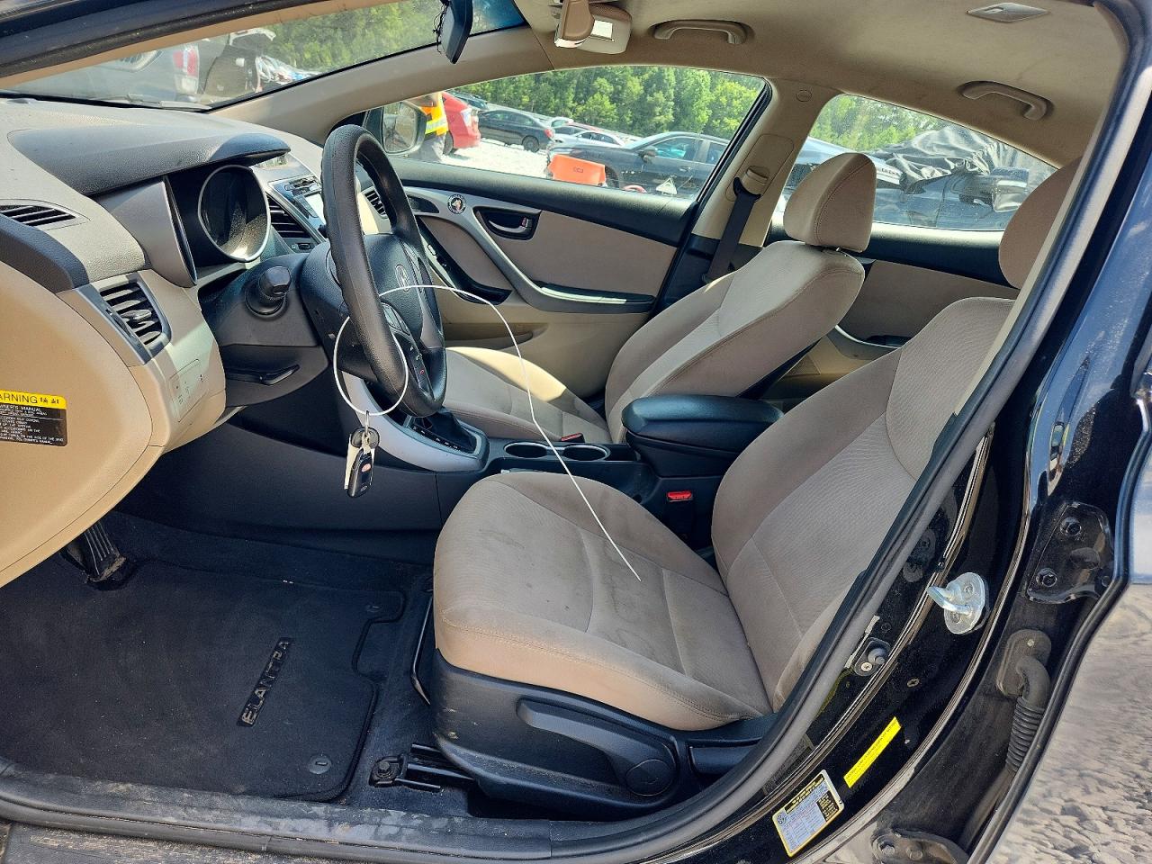 2014 Hyundai Elantra Se Black vin: KMHDH4AE3EU059955