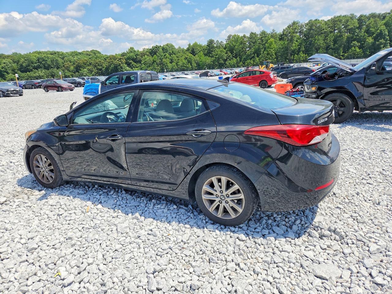 2014 Hyundai Elantra Se Black vin: KMHDH4AE3EU059955