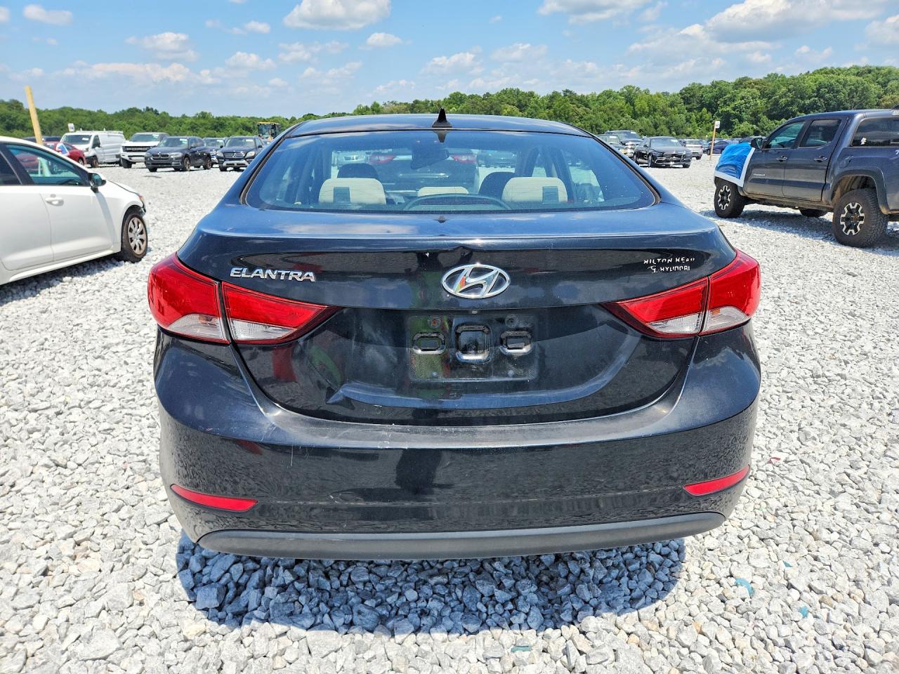 2014 Hyundai Elantra Se Black vin: KMHDH4AE3EU059955