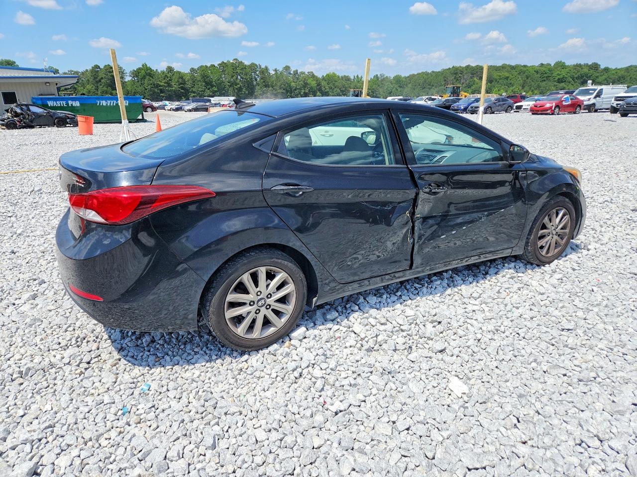 2014 Hyundai Elantra Se Black vin: KMHDH4AE3EU059955
