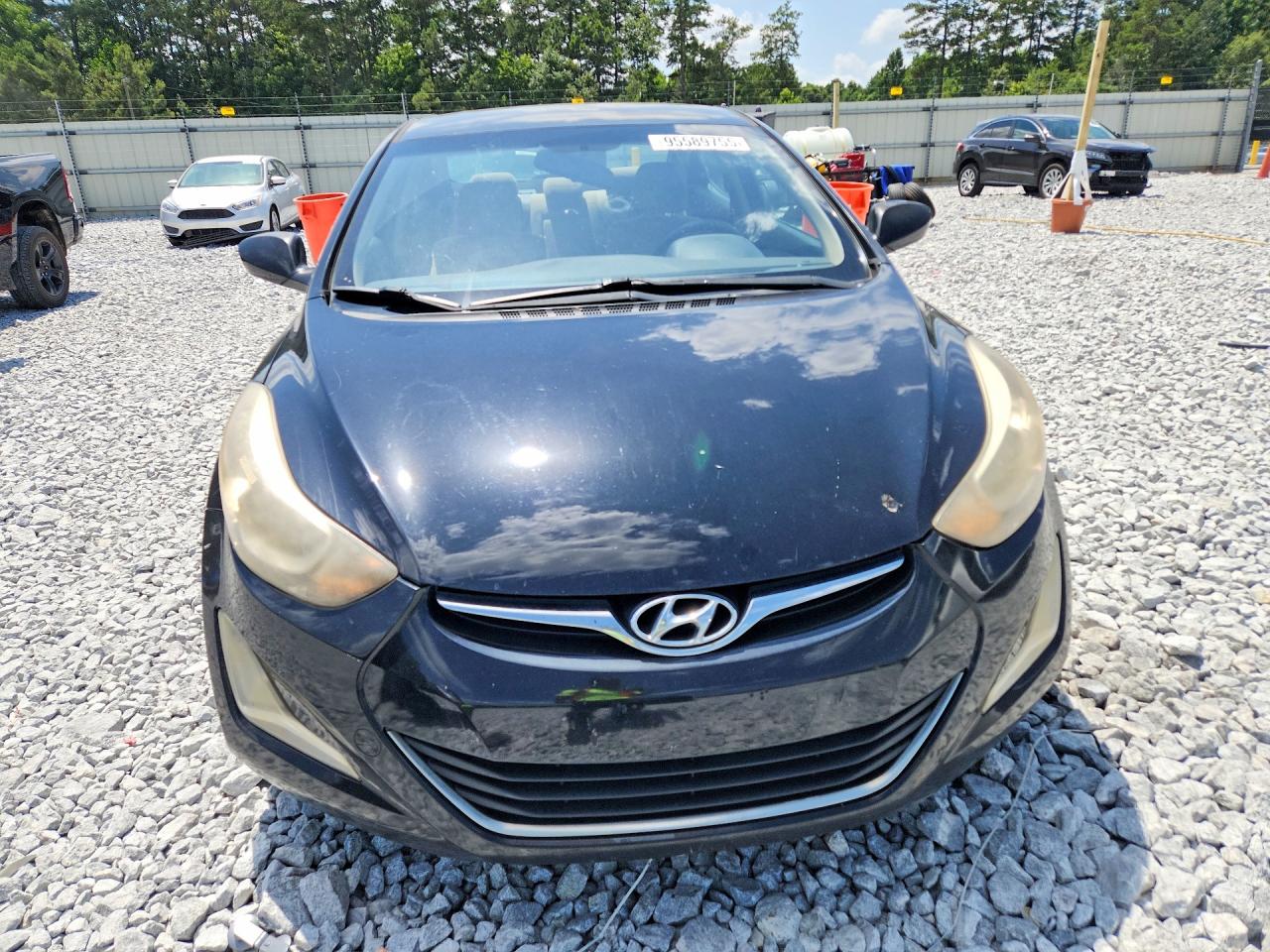2014 Hyundai Elantra Se Black vin: KMHDH4AE3EU059955