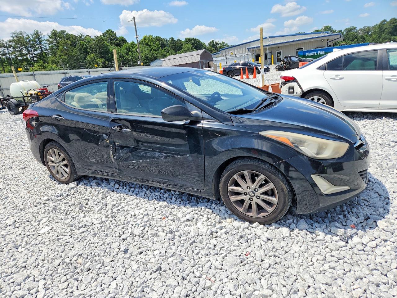 2014 Hyundai Elantra Se Black vin: KMHDH4AE3EU059955