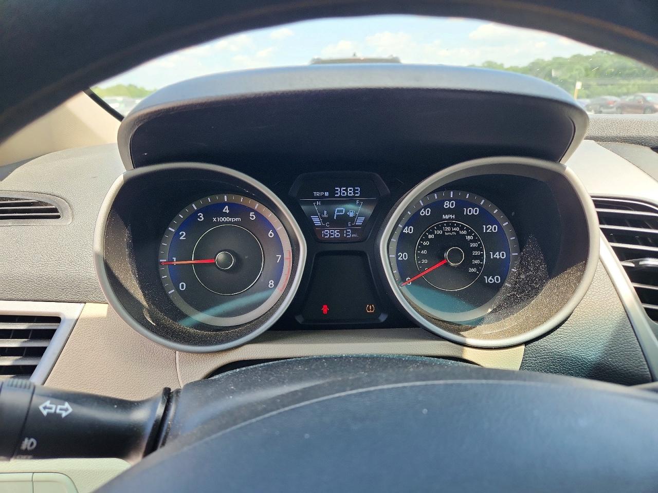 2014 Hyundai Elantra Se Black vin: KMHDH4AE3EU059955