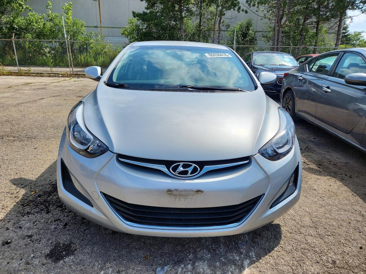 2014 Hyundai Elantra Se Silver vin: KMHDH4AE3EU106272