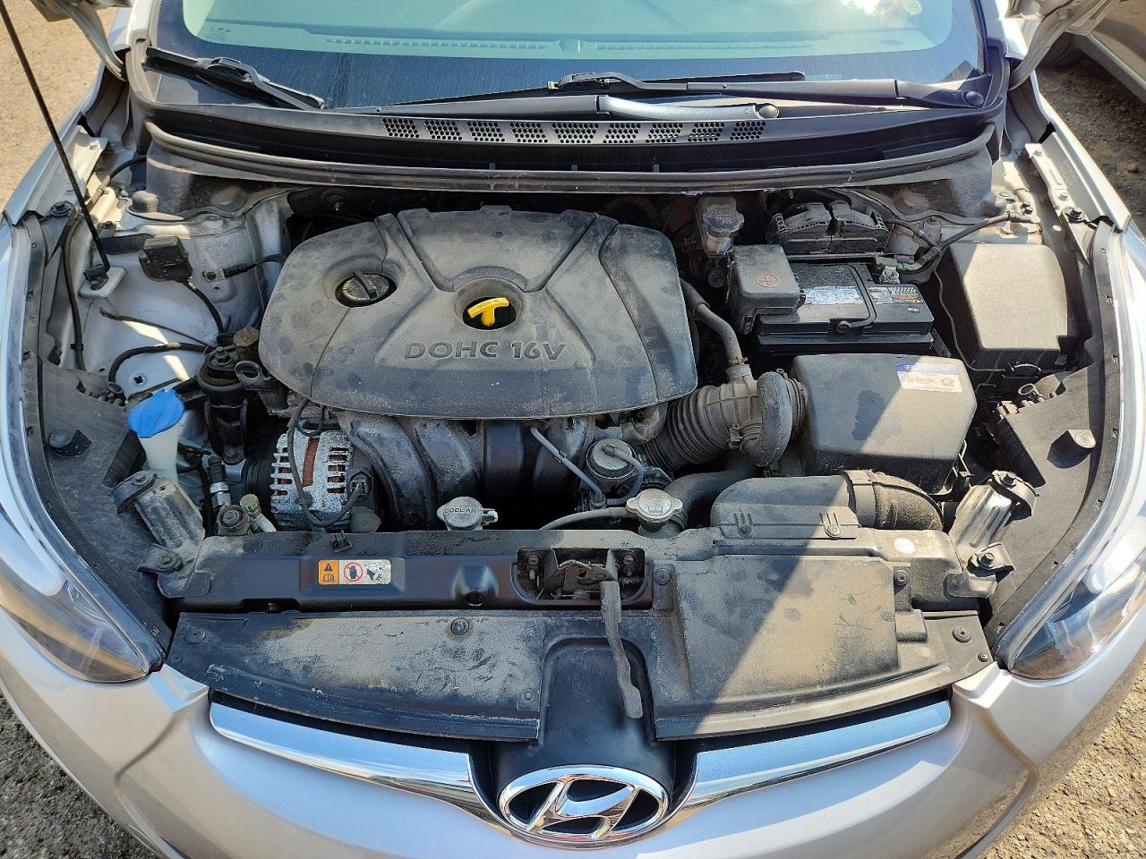 2014 Hyundai Elantra Se Silver vin: KMHDH4AE3EU106272