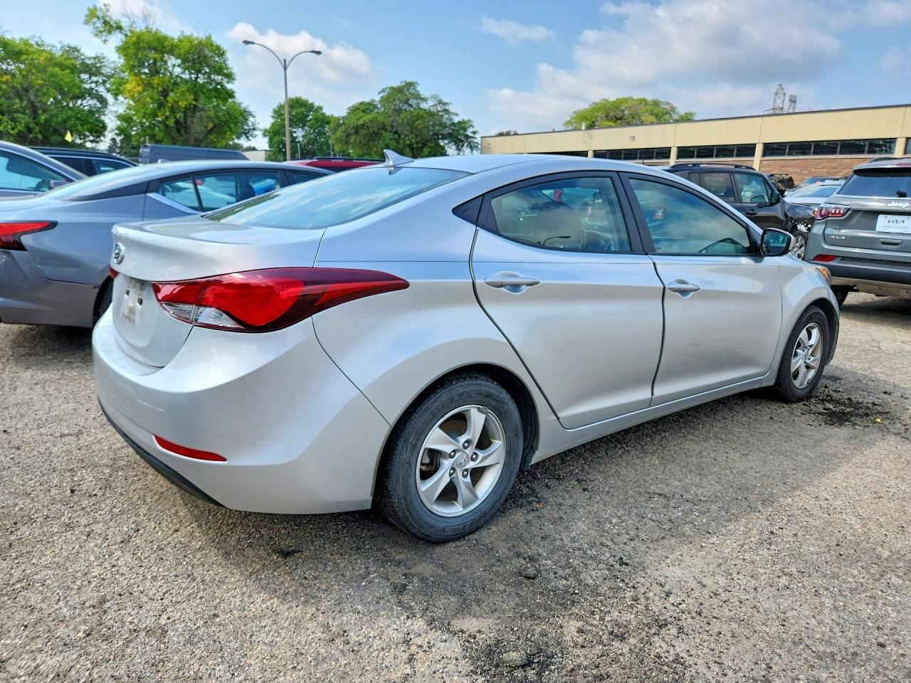 2014 Hyundai Elantra Se Silver vin: KMHDH4AE3EU106272