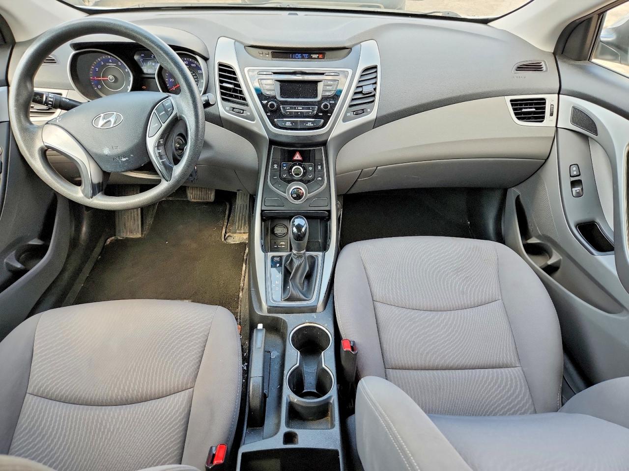 2014 Hyundai Elantra Se Silver vin: KMHDH4AE3EU106272