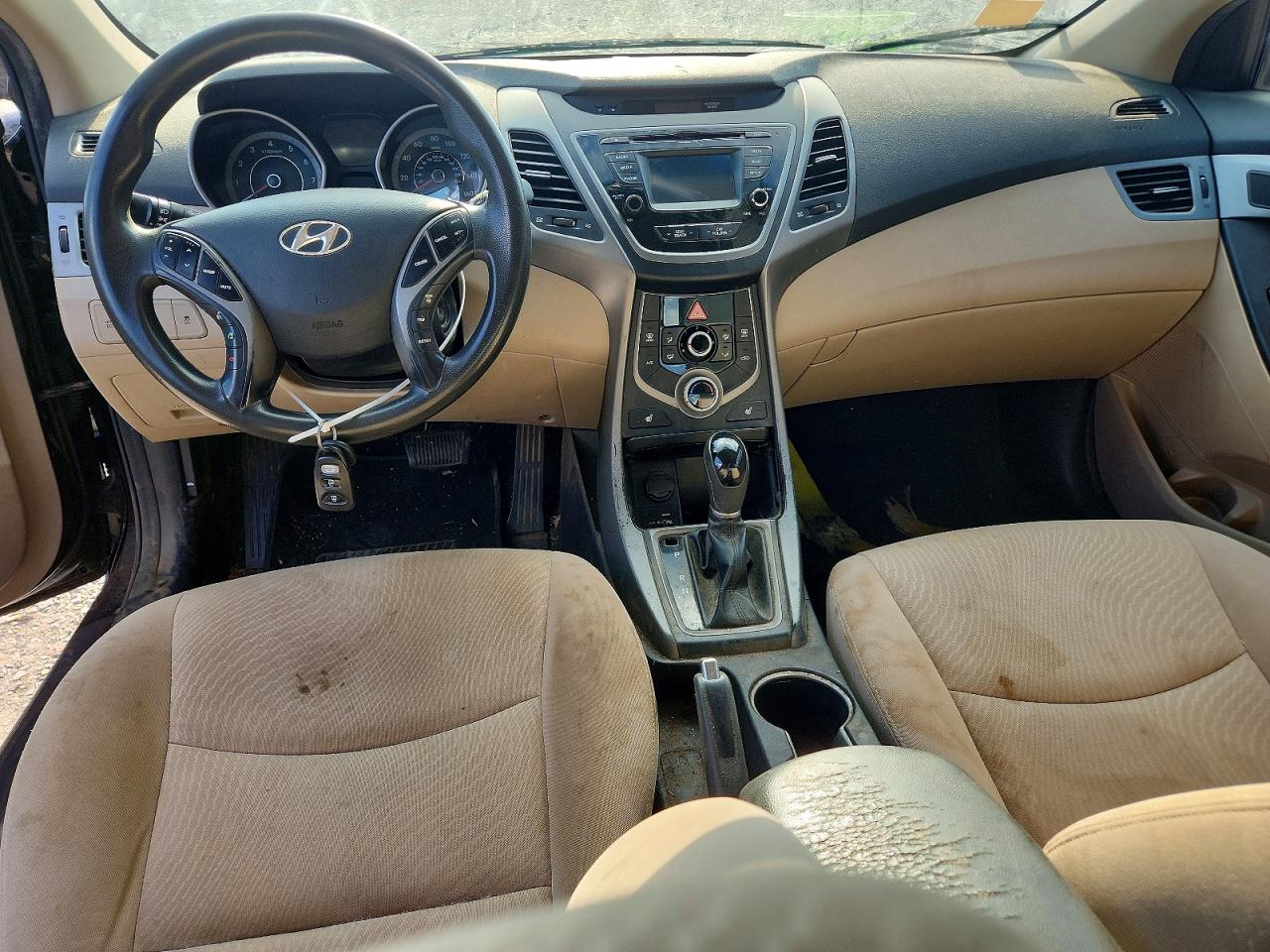 2014 Hyundai Elantra Se Black vin: KMHDH4AE3EU107664