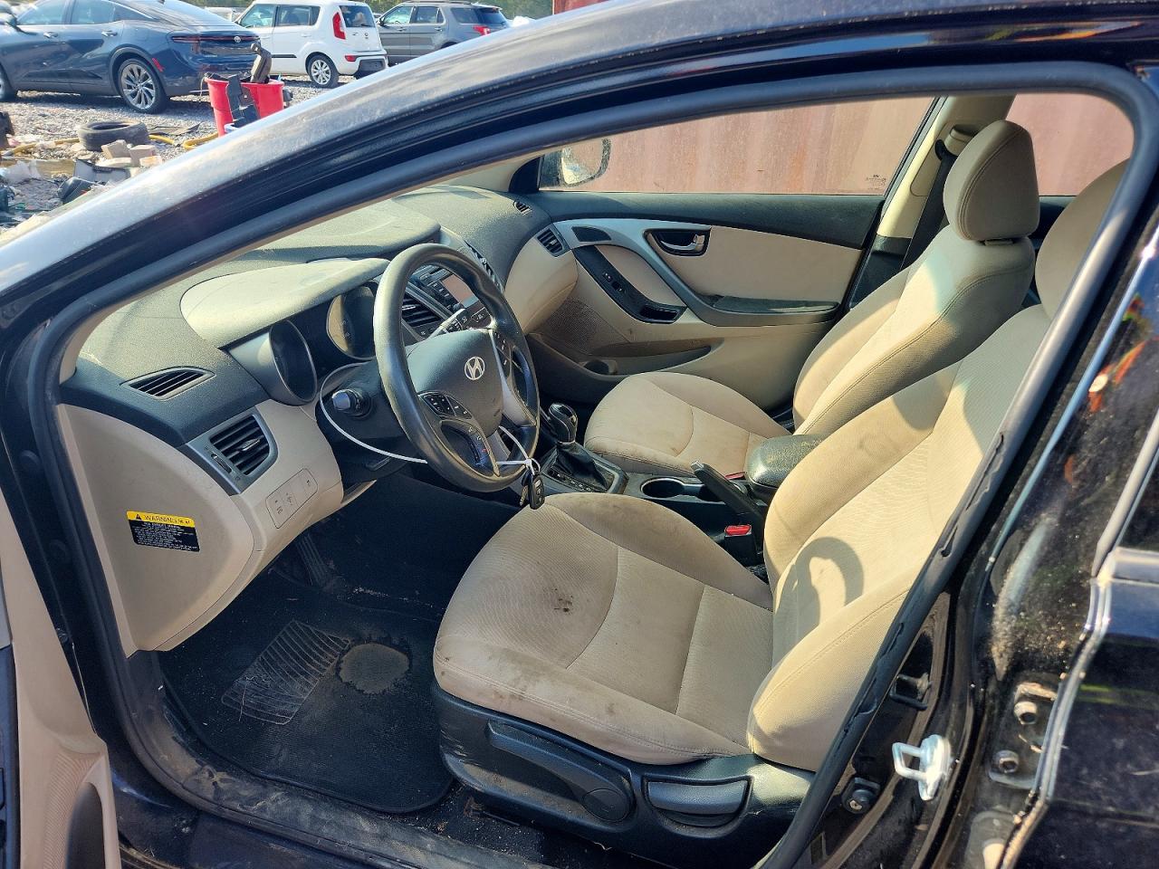 2014 Hyundai Elantra Se Black vin: KMHDH4AE3EU107664