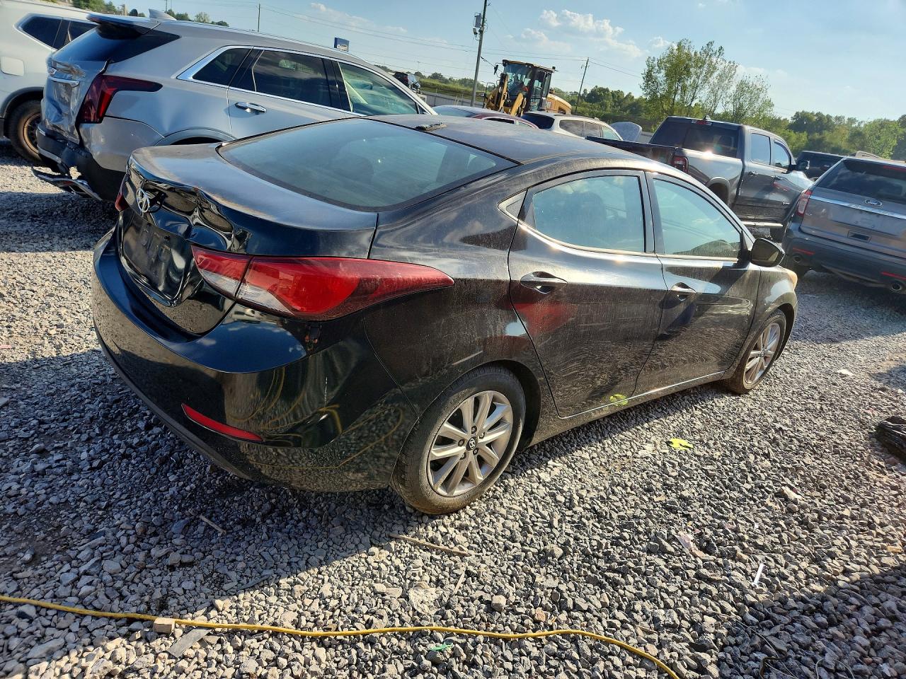 2014 Hyundai Elantra Se Black vin: KMHDH4AE3EU107664