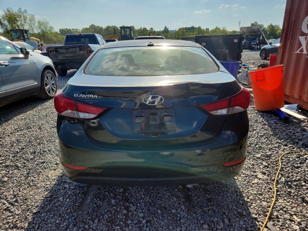 2014 Hyundai Elantra Se Black vin: KMHDH4AE3EU107664