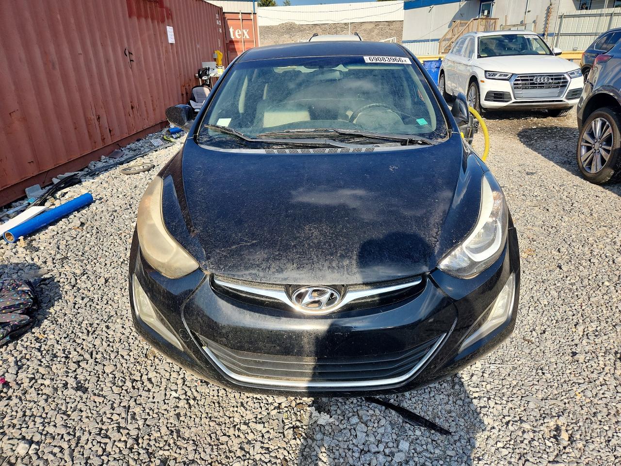 2014 Hyundai Elantra Se Black vin: KMHDH4AE3EU107664