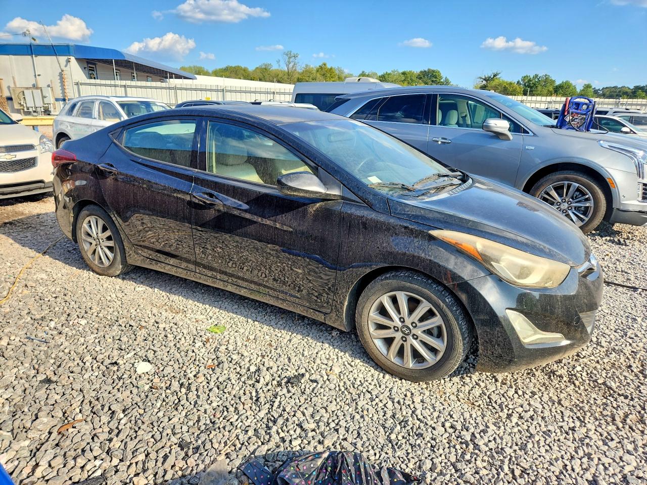 2014 Hyundai Elantra Se Black vin: KMHDH4AE3EU107664