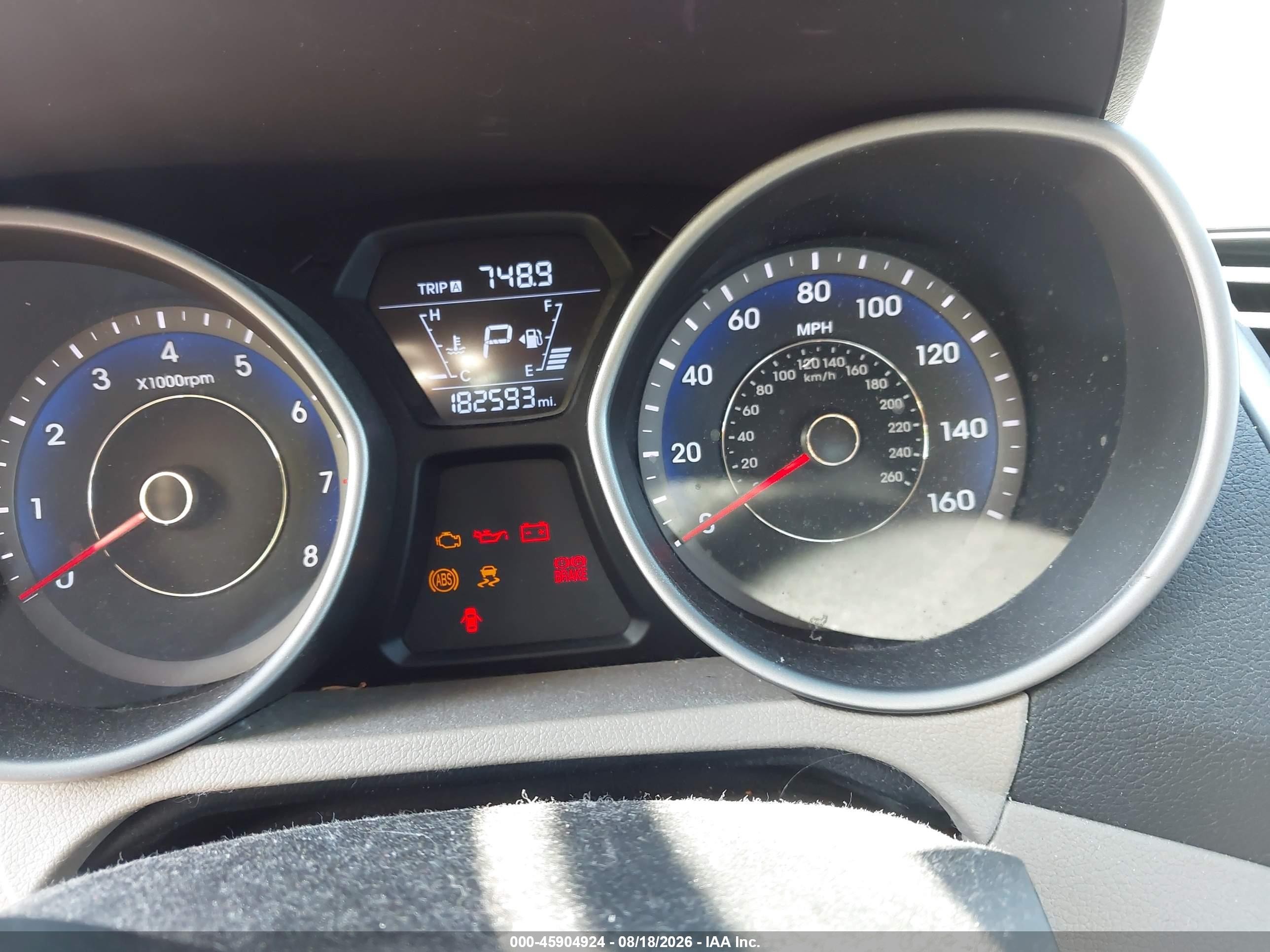 2014 Hyundai Elantra Se Red vin: KMHDH4AE3EU109107