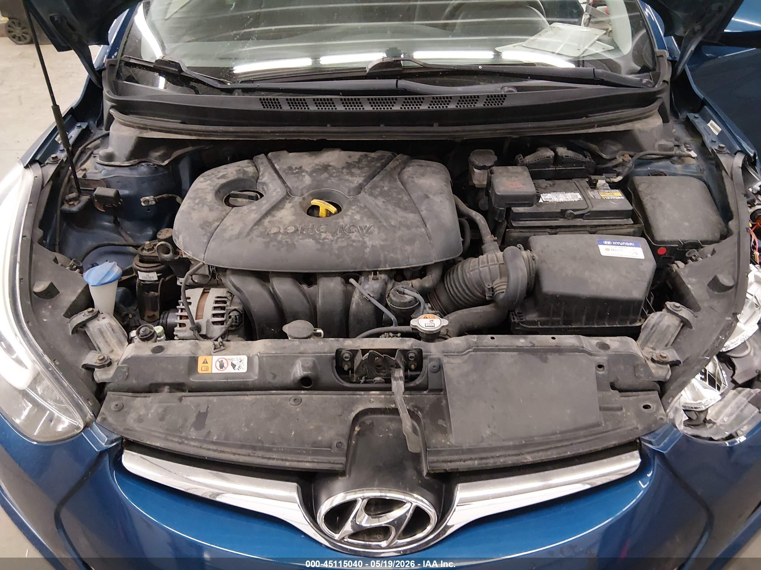 2014 Hyundai Elantra Se Blue vin: KMHDH4AE3EU181764
