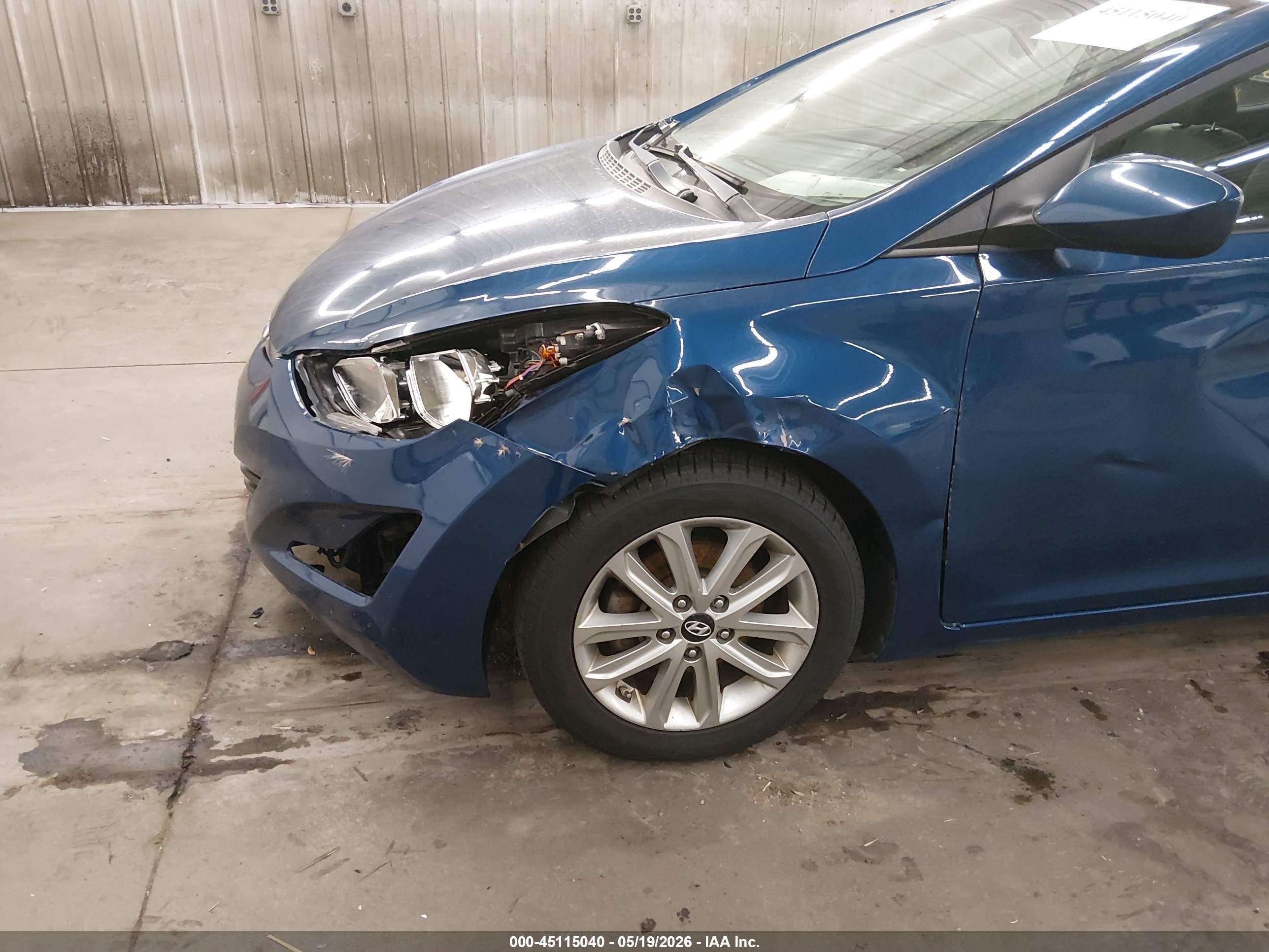 2014 Hyundai Elantra Se Blue vin: KMHDH4AE3EU181764