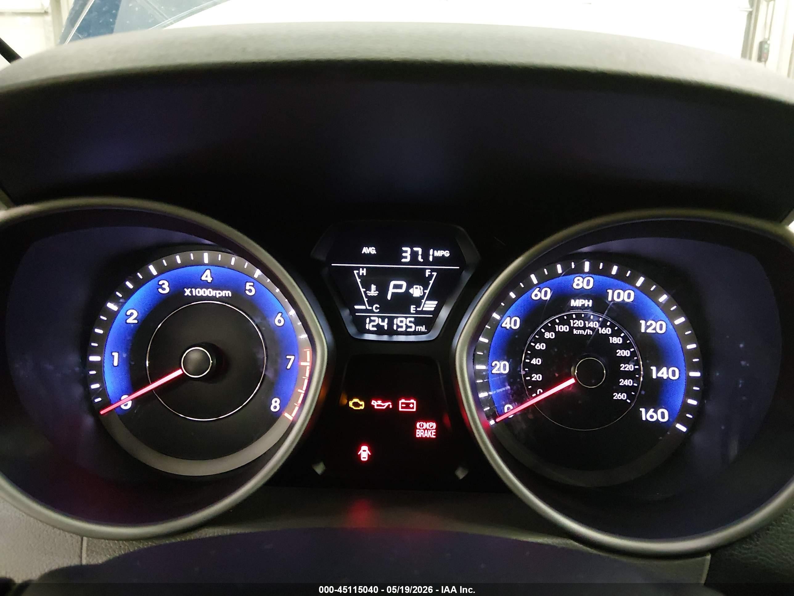 2014 Hyundai Elantra Se Blue vin: KMHDH4AE3EU181764