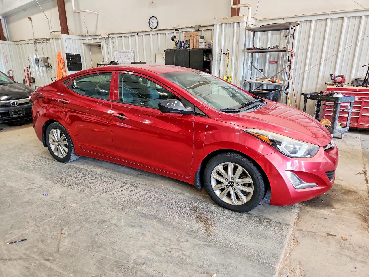 2014 Hyundai Elantra Se Red vin: KMHDH4AE3EU182588