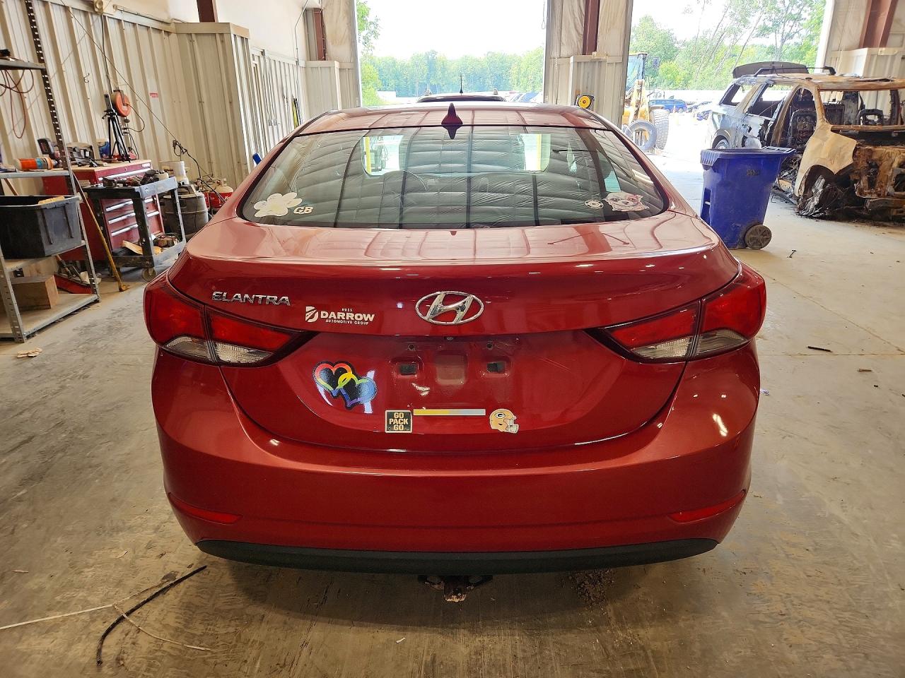 2014 Hyundai Elantra Se Red vin: KMHDH4AE3EU182588
