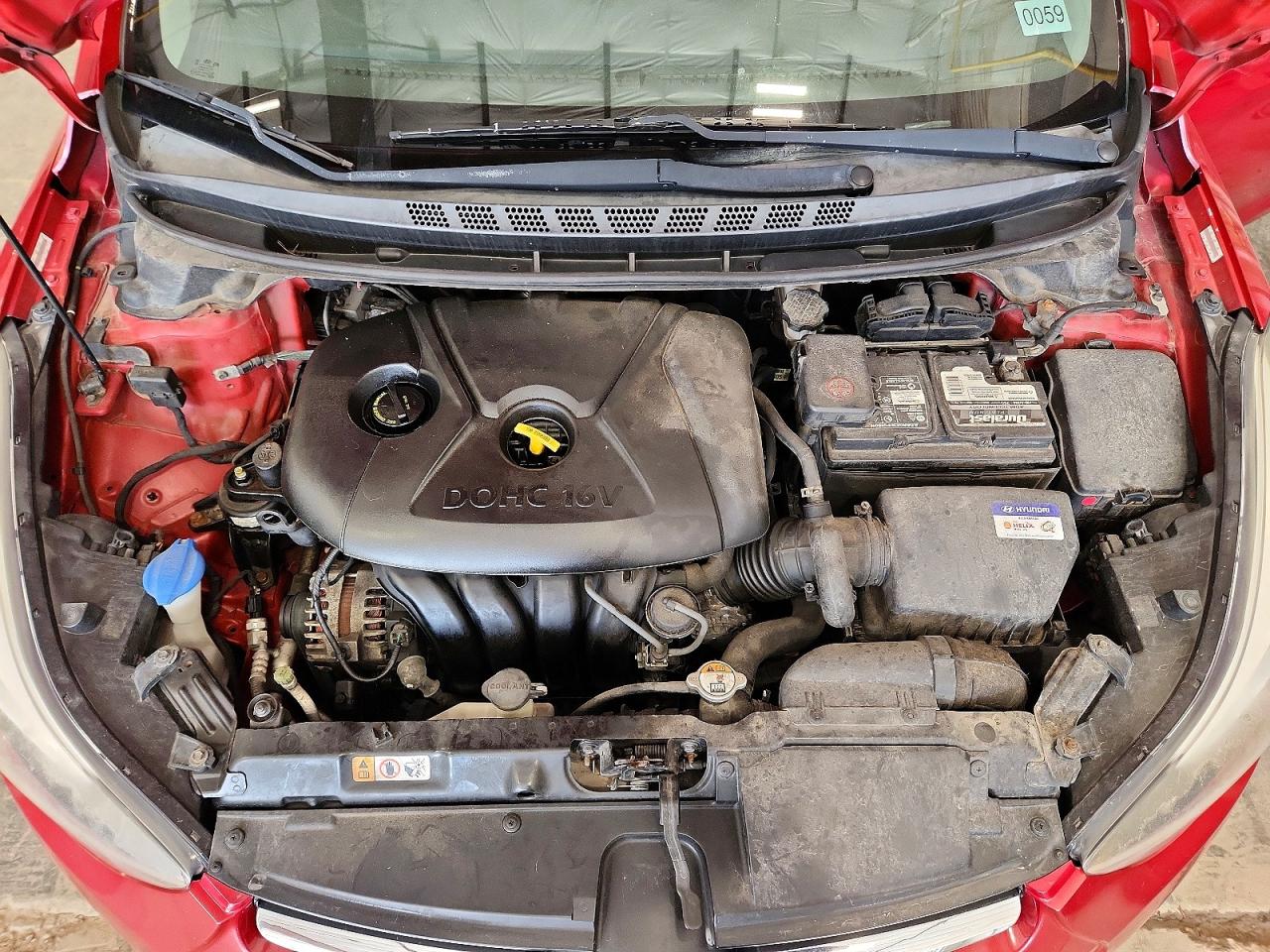 2014 Hyundai Elantra Se Red vin: KMHDH4AE3EU182588