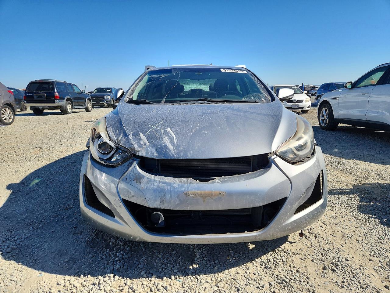 2014 Hyundai Elantra Limited Gray vin: KMHDH4AE3EU204461