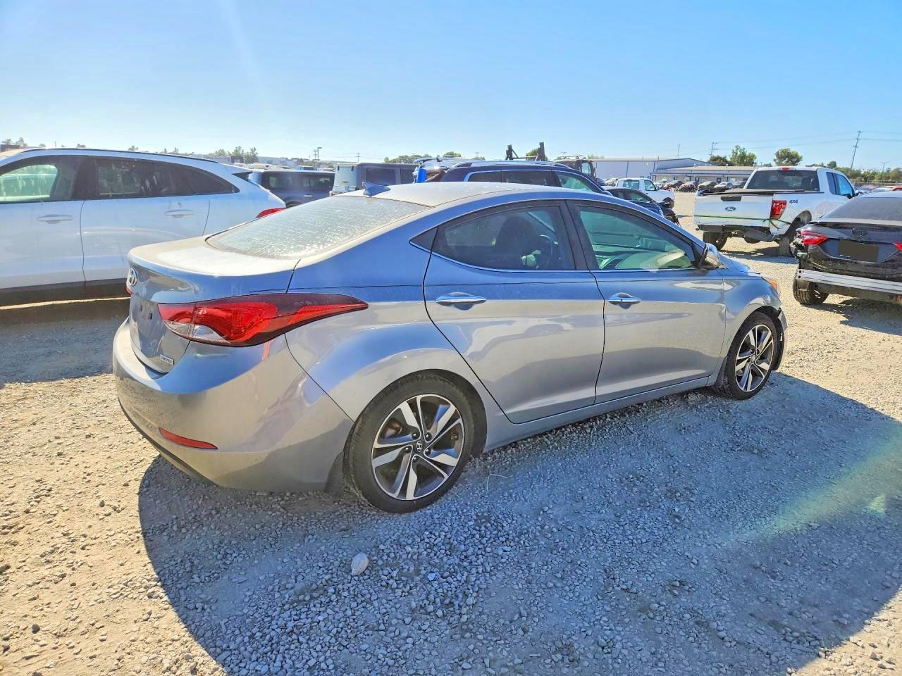 2014 Hyundai Elantra Limited Gray vin: KMHDH4AE3EU204461