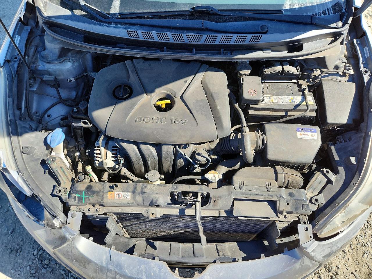 2014 Hyundai Elantra Limited Gray vin: KMHDH4AE3EU204461