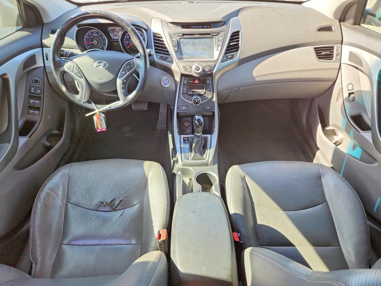 2014 Hyundai Elantra Limited Gray vin: KMHDH4AE3EU204461