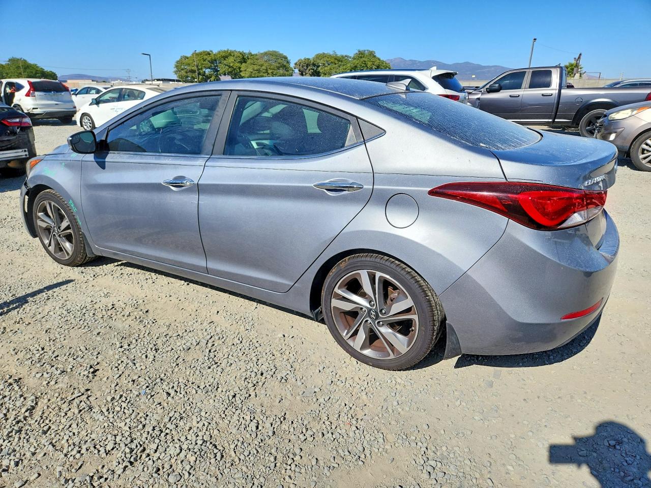 2014 Hyundai Elantra Limited Gray vin: KMHDH4AE3EU204461