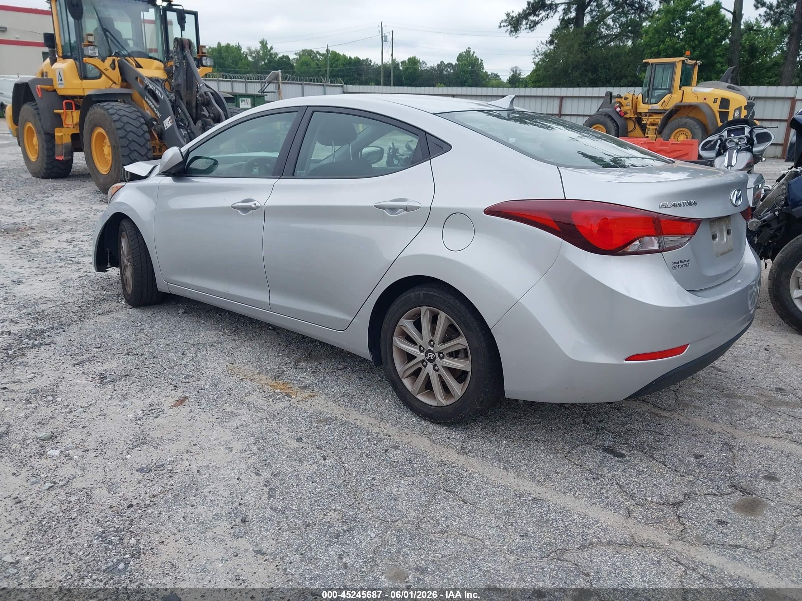 2014 Hyundai Elantra Se Silver vin: KMHDH4AE3EU210471