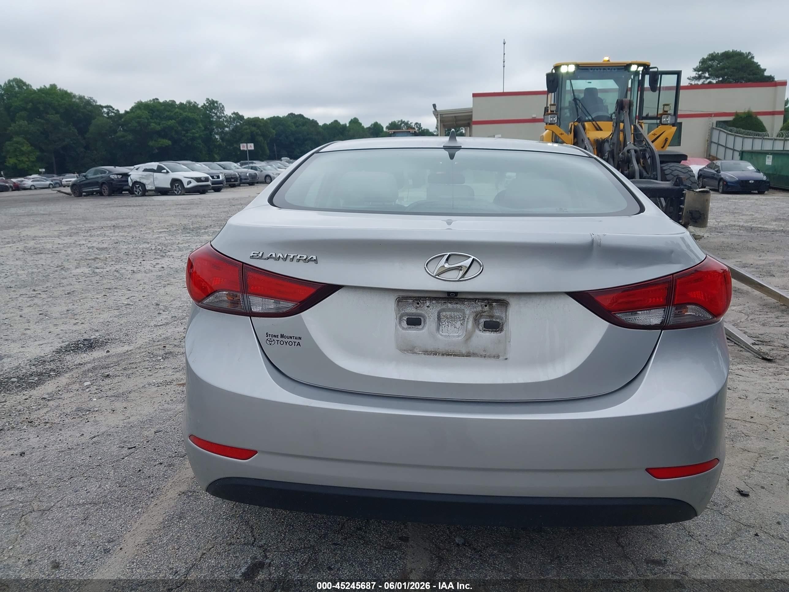2014 Hyundai Elantra Se Silver vin: KMHDH4AE3EU210471