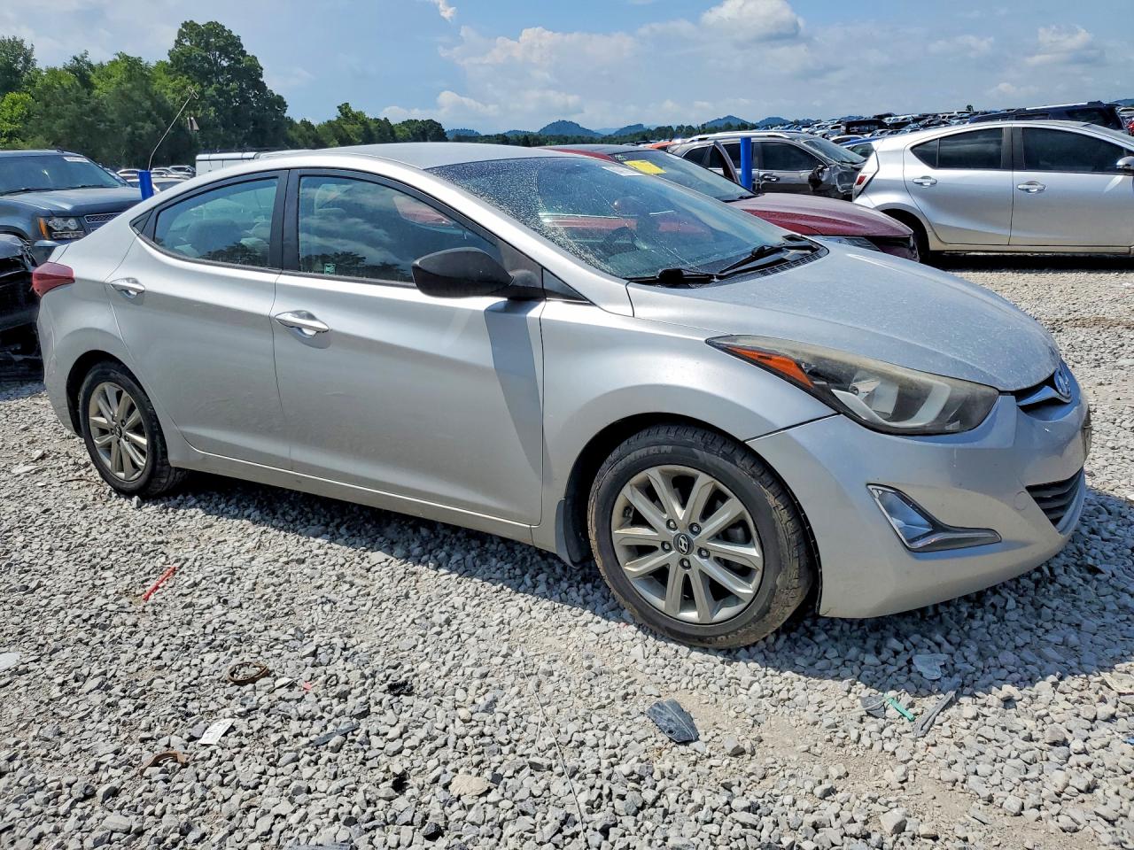 2015 Hyundai Elantra Se Silver vin: KMHDH4AE3FU226428