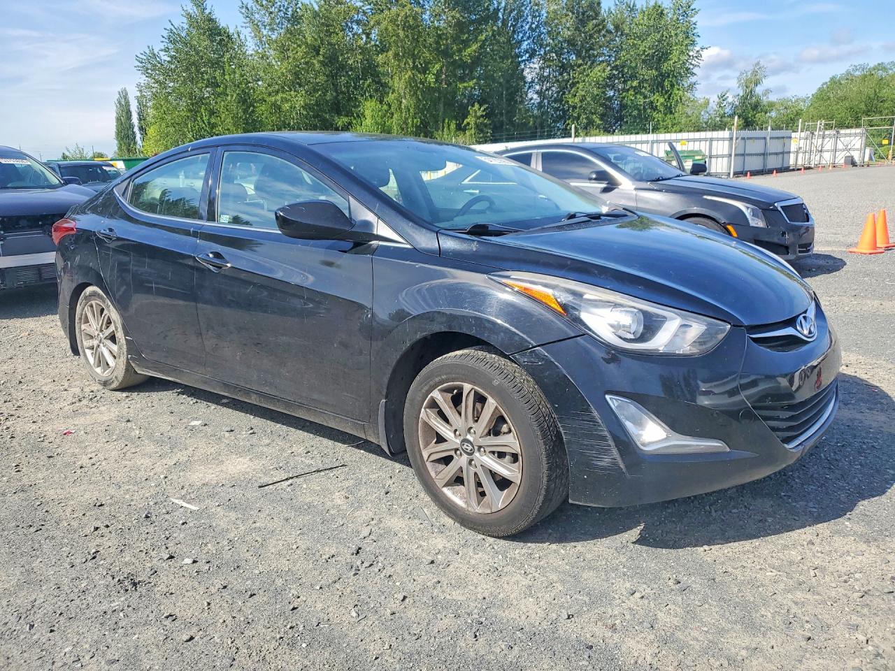 2015 Hyundai Elantra Se Black vin: KMHDH4AE3FU228082