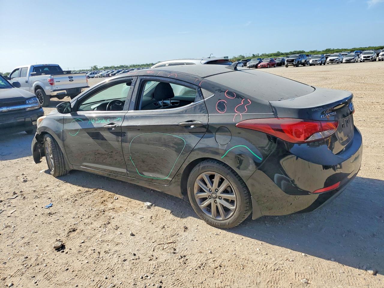 2015 Hyundai Elantra Se Black vin: KMHDH4AE3FU232004