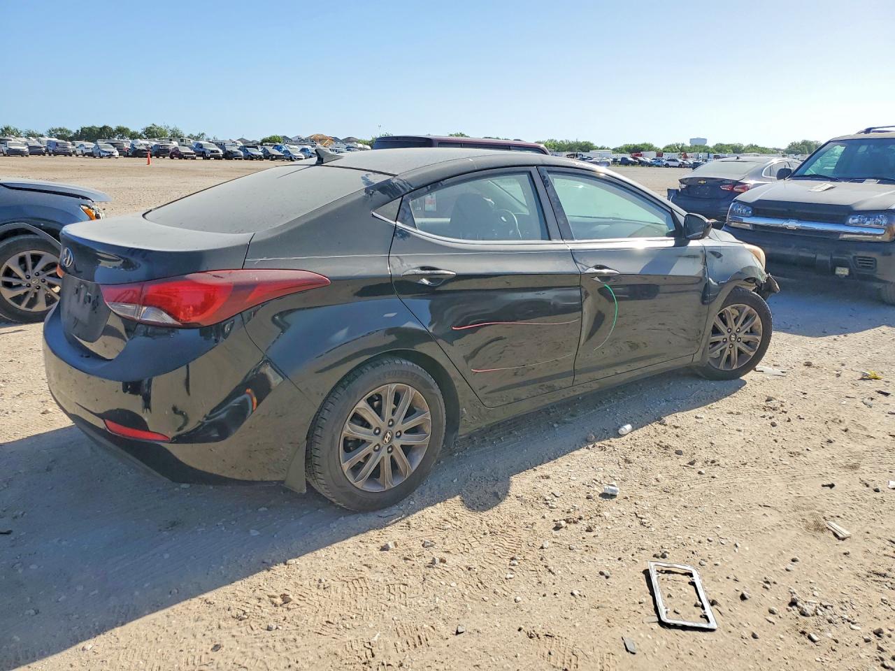 2015 Hyundai Elantra Se Black vin: KMHDH4AE3FU232004