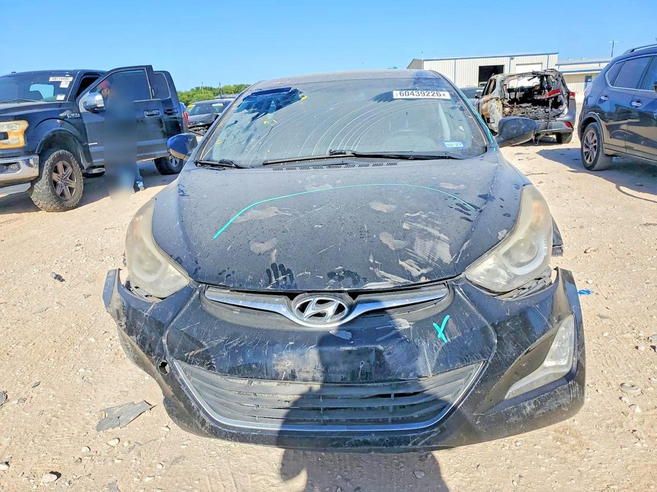 2015 Hyundai Elantra Se Black vin: KMHDH4AE3FU232004