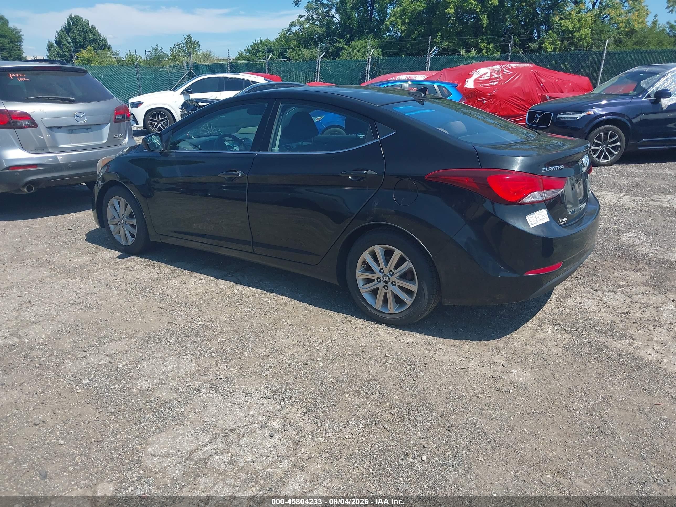 2015 Hyundai Elantra Se Черный vin: KMHDH4AE3FU236182