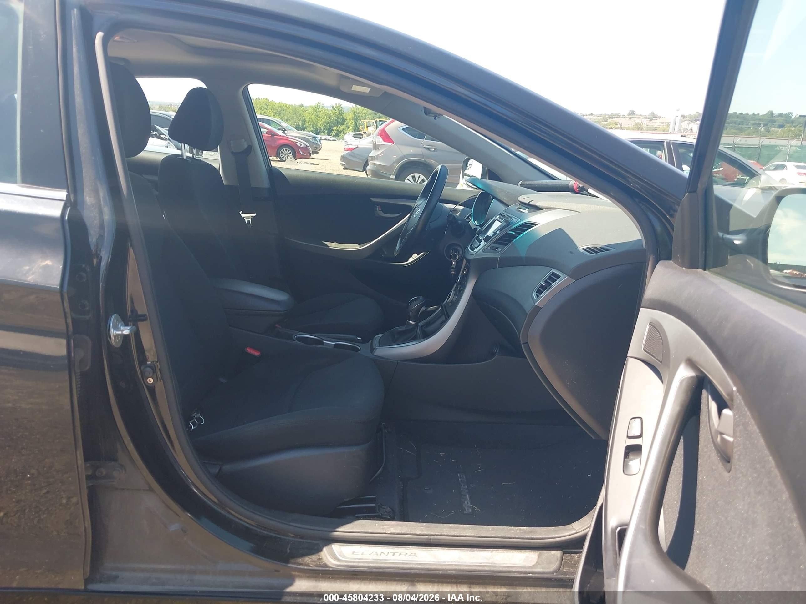2015 Hyundai Elantra Se Черный vin: KMHDH4AE3FU236182