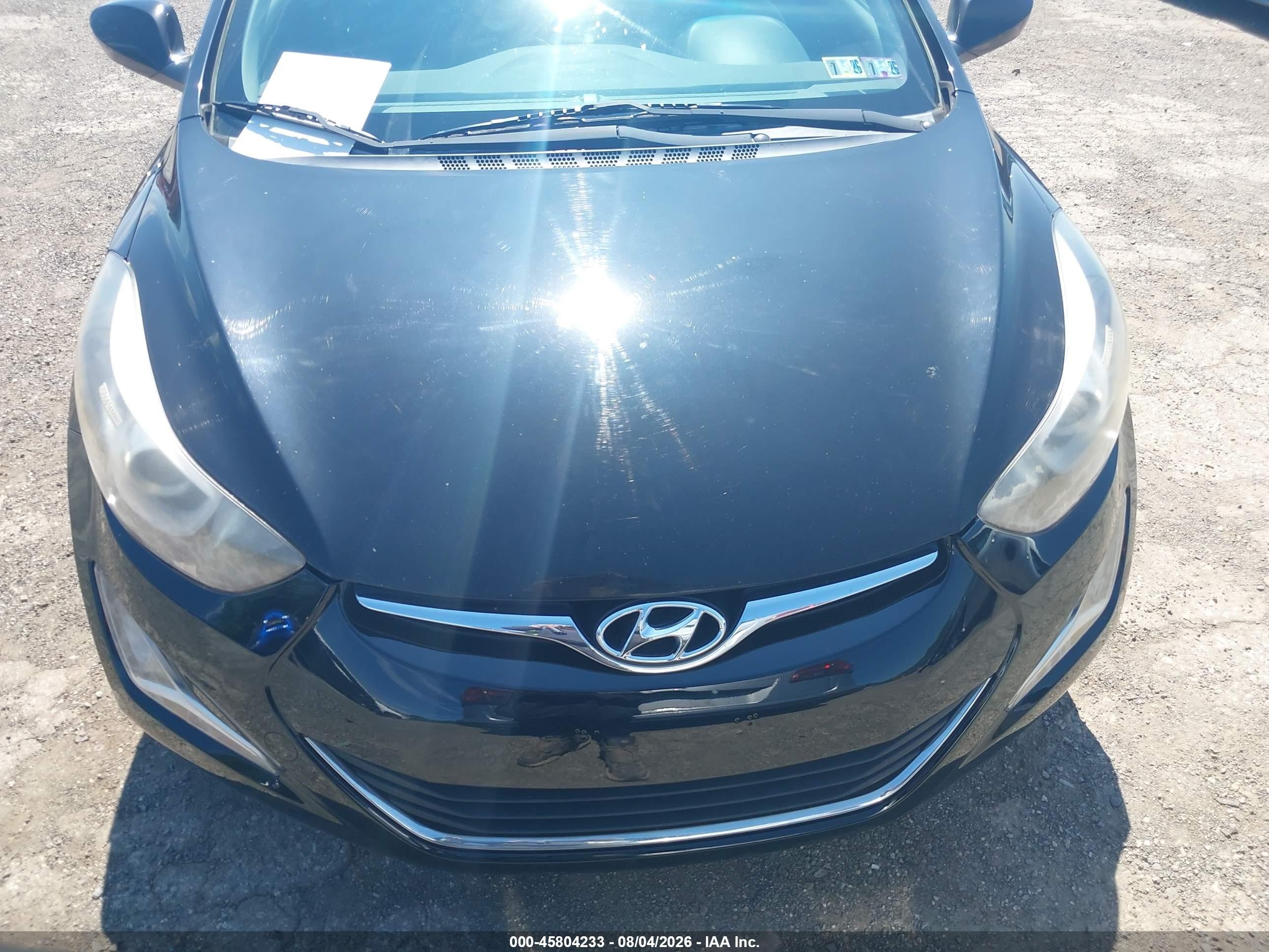 2015 Hyundai Elantra Se Черный vin: KMHDH4AE3FU236182
