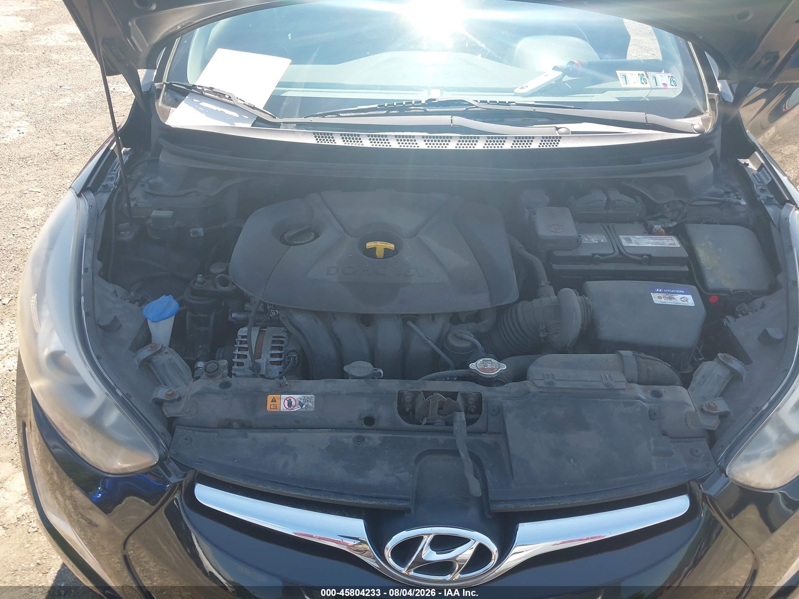 2015 Hyundai Elantra Se Черный vin: KMHDH4AE3FU236182